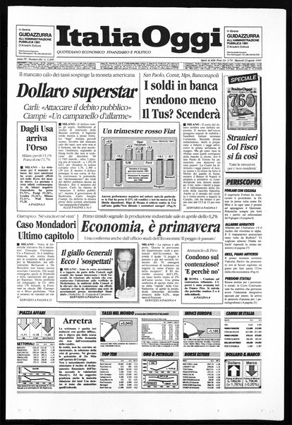 Italia oggi : quotidiano di economia finanza e politica